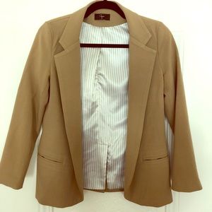 Aqua tan blazer